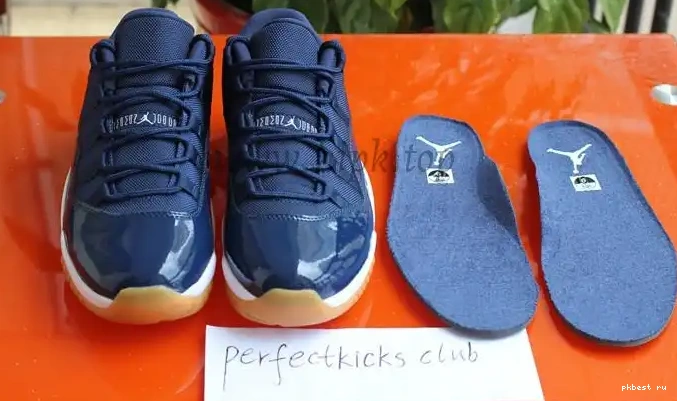 Authentic Gum Navy 11 Air Low Jordan 0522